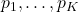 {p_1,…,p_K}